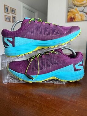 Salomon XA Elevate 401378 Purple Trail Running Hiking Shoes Sneakers Women’s 10